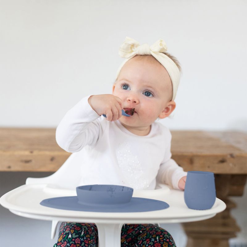 ezpz First Foods Baby Plate Set Indigo - image 2 of 5