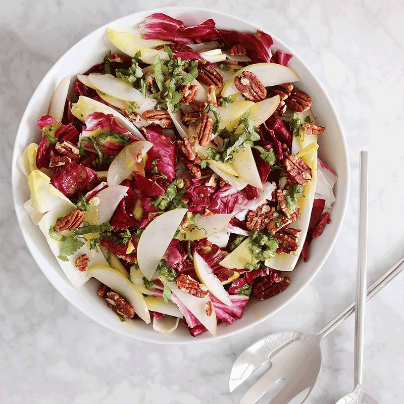 French Endive Salad with Apple, Cheese and Walnuts Recipe