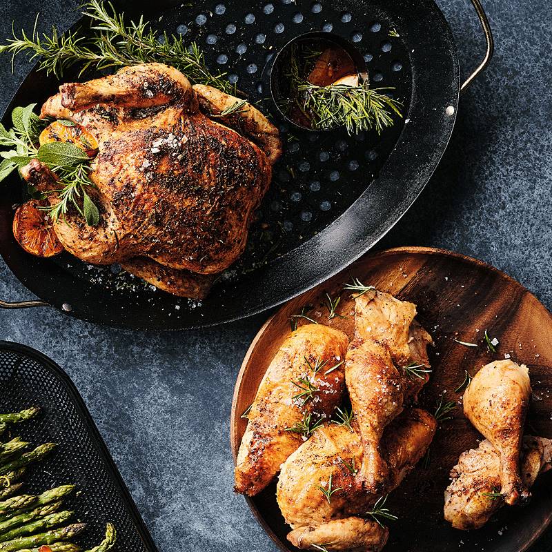 Crate & Barrel Cast Iron Garlic Roaster