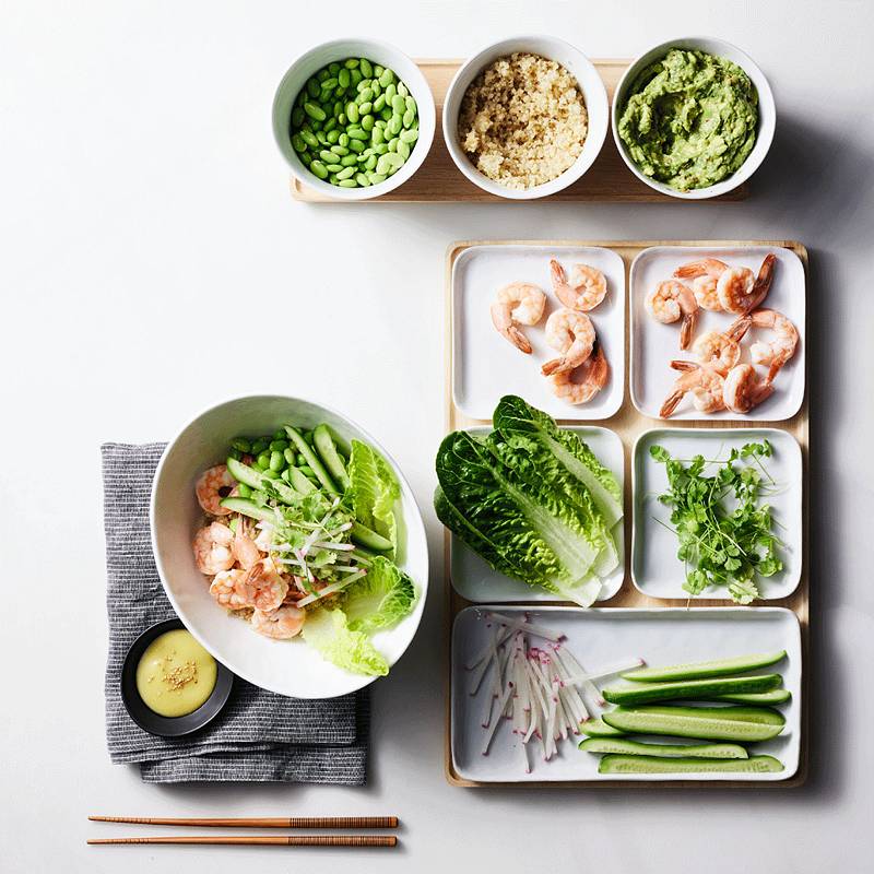 Easy Shrimp Poke Bowl 