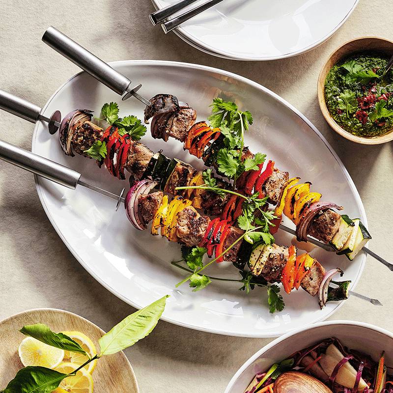 Grilled Steak Skewers Recipe | Crate & Barrel