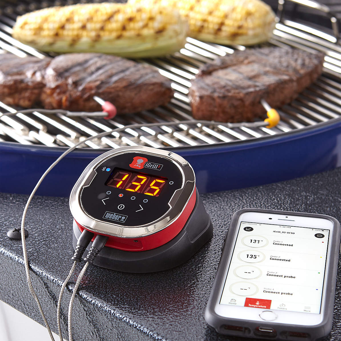 Weber iGrill 2 Thermometer + Reviews | Crate Barrel