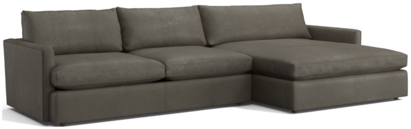 Crate and barrel sales lounge ii double chaise