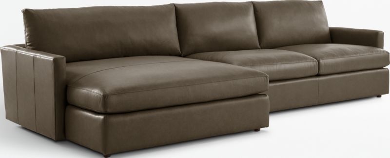 Double chaise lounge leather outlet