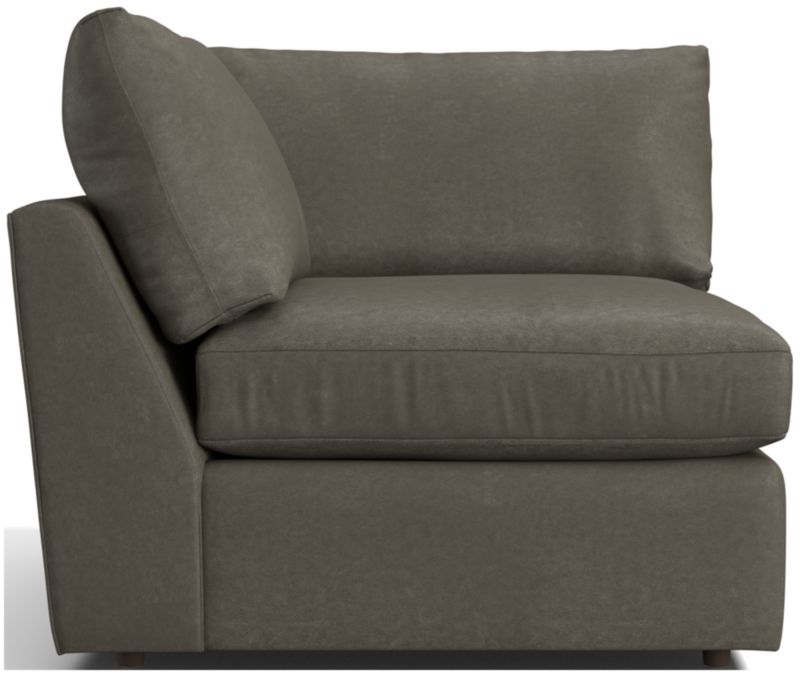 Leather corner shop chaise lounge