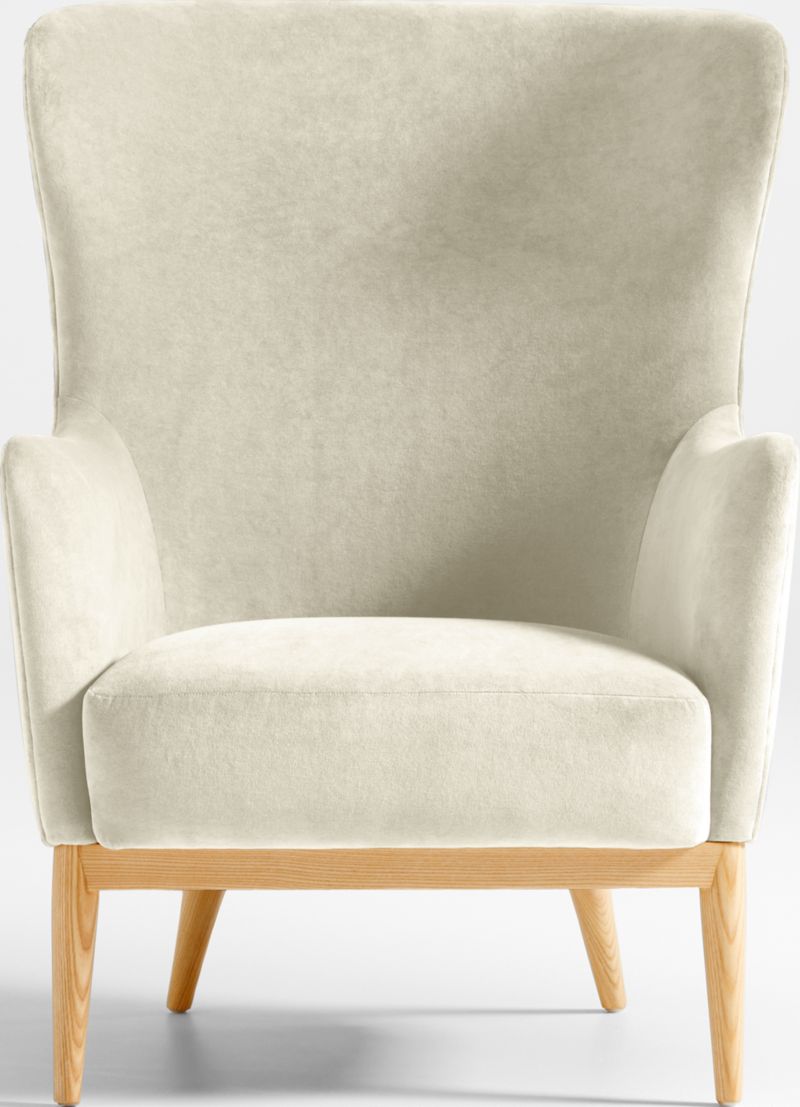 Crate and outlet barrel wing chair