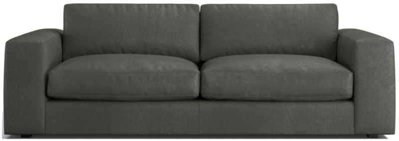 Oceanside 90" Low Leather Sofa - image 0 of 9