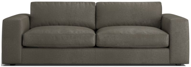 Oceanside 90" Low Leather Sofa - image 0 of 9