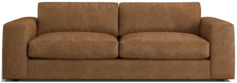 Oceanside 90" Low Leather Sofa - image 0 of 9