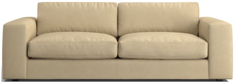 Oceanside 90" Low Leather Sofa - image 0 of 9