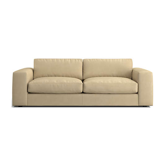 Oceanside 90 Low Leather Sofa