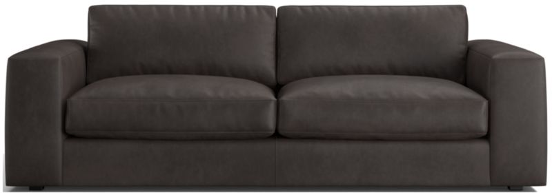 Oceanside 90" Low Leather Sofa - image 0 of 10