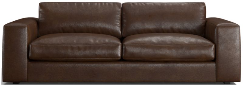 Oceanside 90" Low Leather Sofa - image 0 of 9