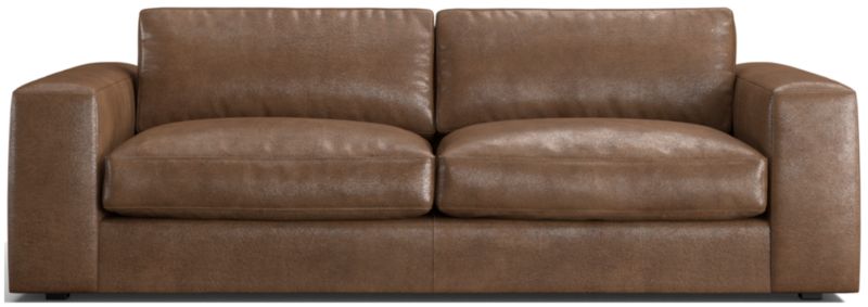 Oceanside 90" Low Leather Sofa - image 0 of 9