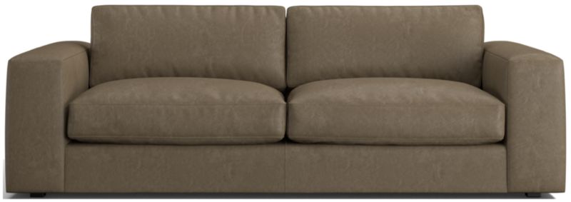 Oceanside 90" Low Leather Sofa - image 0 of 9