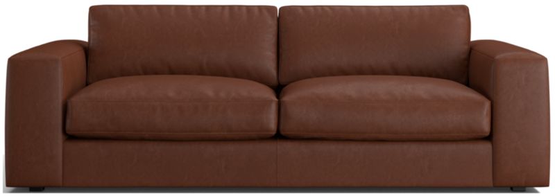 Oceanside 90" Low Leather Sofa - image 0 of 9