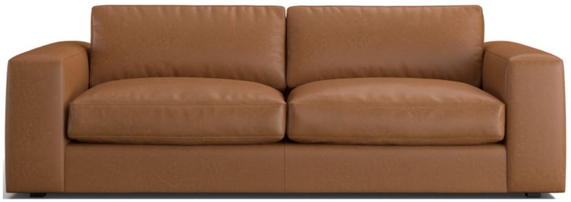 Oceanside 90" Low Leather Sofa - image 0 of 9