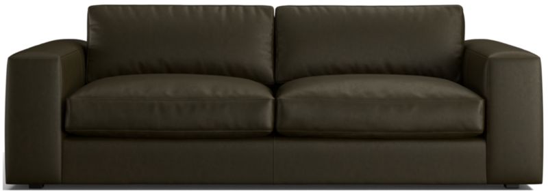 Oceanside 90" Low Leather Sofa - image 0 of 10