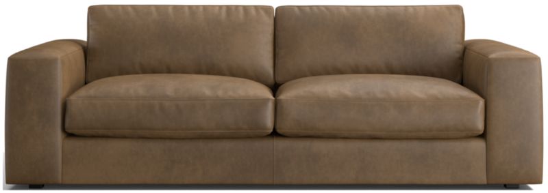 Oceanside 90" Low Leather Sofa - image 0 of 10