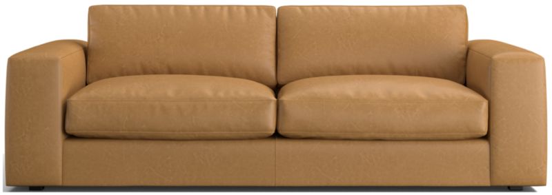 Oceanside 90" Low Leather Sofa - image 0 of 9