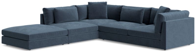 Monterey Modular 3-Piece L-Shaped Sectional Sofa + Reviews | Crate & Barrel