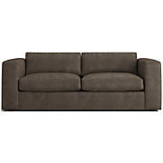 Barrett II 91" Leather Track Arm Sofa