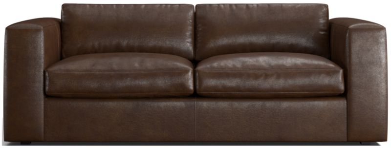 Oceanside Leather Queen Sleeper Sofa - image 0 of 7