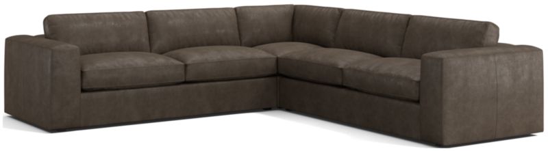 Oceanside Leather 3-Piece L-Shaped Sectional Sofa - image 0 of 8