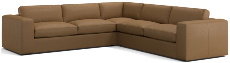 Oceanside Leather 3-Piece L-Shaped Sectional Sofa - image 0 of 6