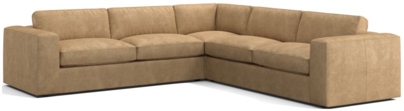 Oceanside Leather 3-Piece L-Shaped Sectional Sofa - image 0 of 6