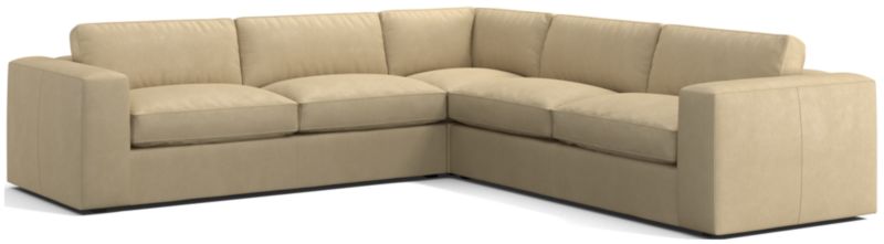 Oceanside Leather 3-Piece L-Shaped Sectional Sofa - image 0 of 6