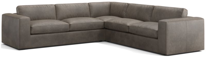 Oceanside Leather 3-Piece L-Shaped Sectional Sofa - image 0 of 7