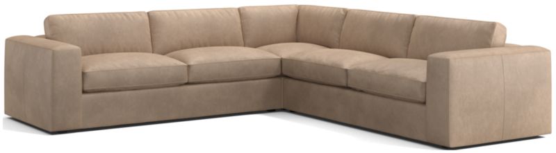 Oceanside Leather 3-Piece L-Shaped Sectional Sofa - image 0 of 7