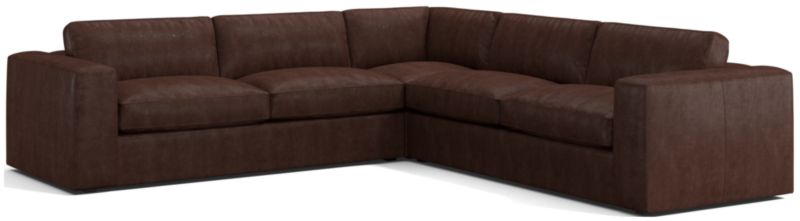 Oceanside Leather 3-Piece L-Shaped Sectional Sofa - image 0 of 6