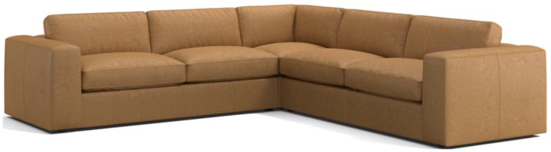 Oceanside Leather 3-Piece L-Shaped Sectional Sofa - image 0 of 6