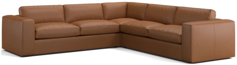 Oceanside Leather 3-Piece L-Shaped Sectional Sofa - image 0 of 6