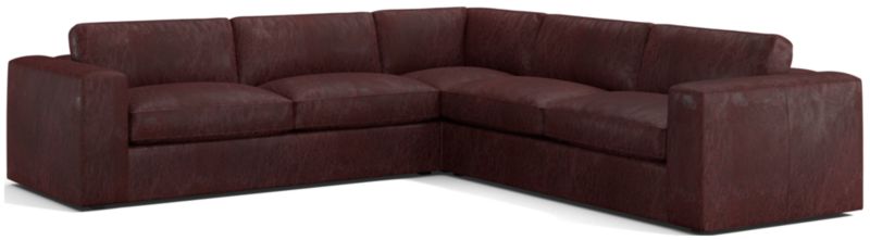 Oceanside Leather 3-Piece L-Shaped Sectional Sofa - image 0 of 8