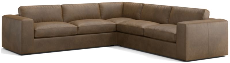 Oceanside Leather 3-Piece L-Shaped Sectional Sofa - image 0 of 7