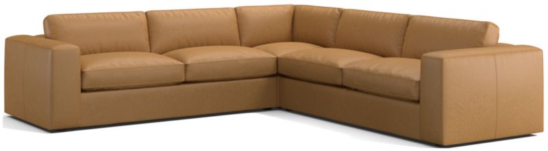 Oceanside Leather 3-Piece L-Shaped Sectional Sofa - image 0 of 6