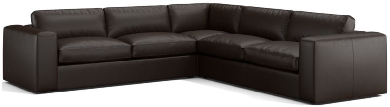 Oceanside Leather 3-Piece L-Shaped Sectional Sofa - image 0 of 6