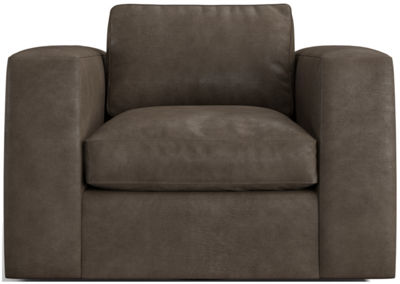 Oceanside Leather Swivel Chair - image 0 of 6