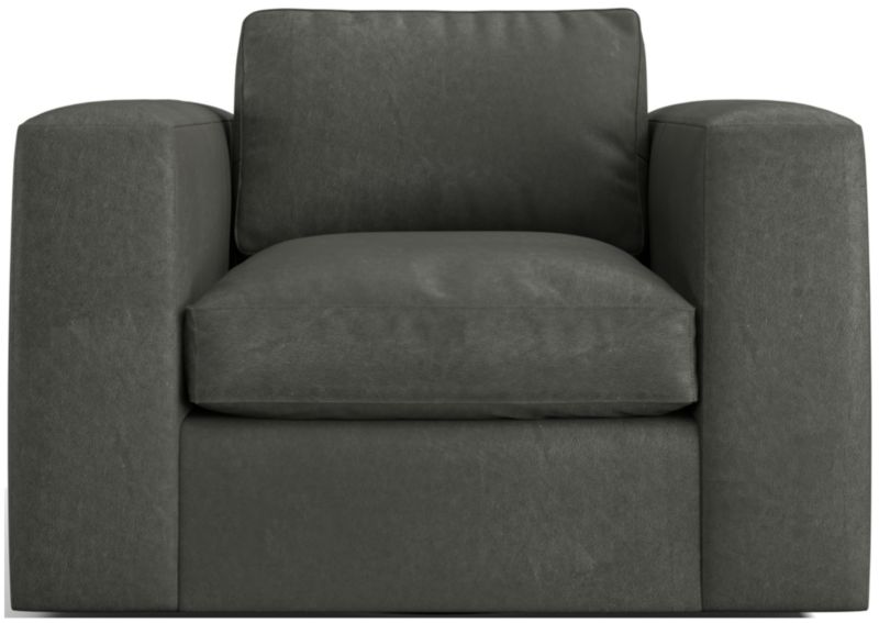 Oceanside Leather Swivel Chair - image 0 of 6