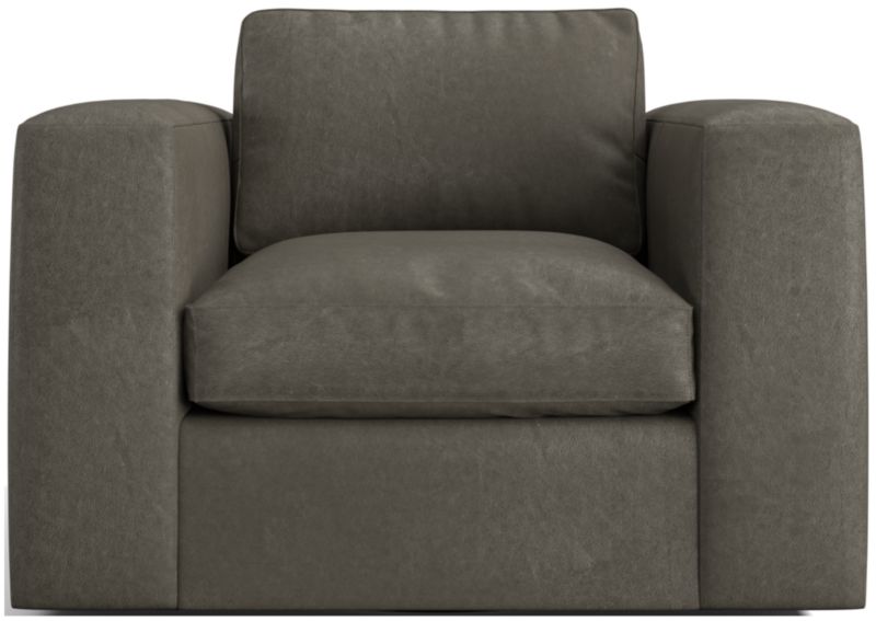 Oceanside Leather Swivel Chair - image 0 of 6