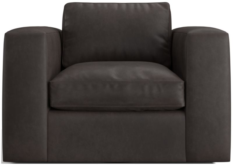 Oceanside Leather Swivel Chair - image 0 of 7