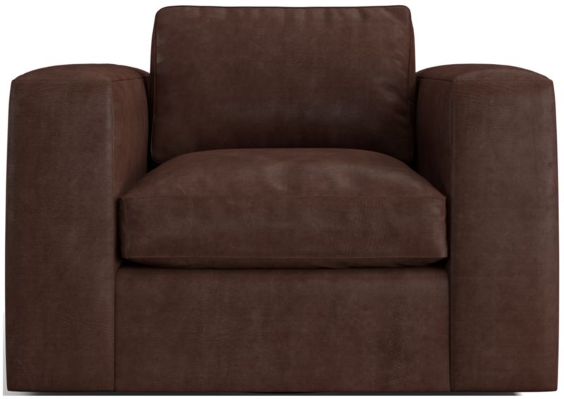 Oceanside Leather Swivel Chair - image 0 of 6