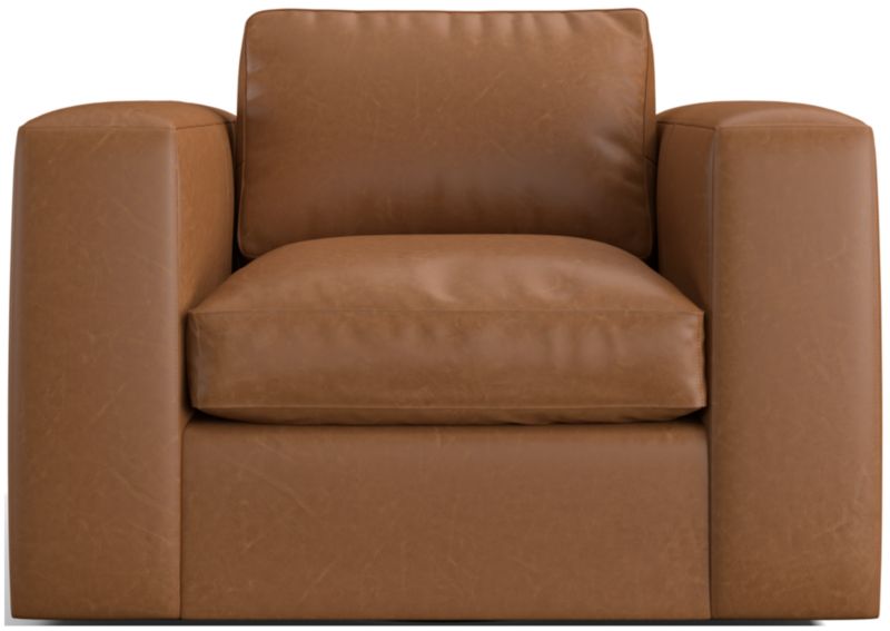 Oceanside Leather Swivel Chair - image 0 of 6