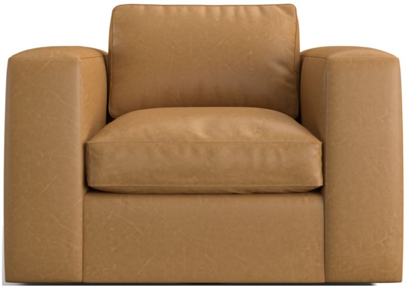 Oceanside Leather Swivel Chair - image 0 of 6