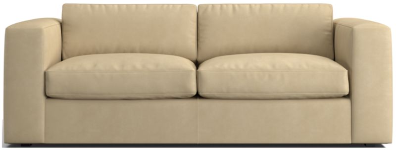 Oceanside Leather Queen Sleeper with Foam Mattress - image 0 of 7