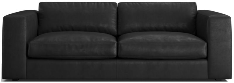 Oceanside Leather Deep-Seat Sofa 89" - image 0 of 6