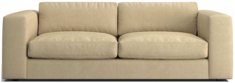 Oceanside Leather Deep-Seat Sofa 89" - image 0 of 6